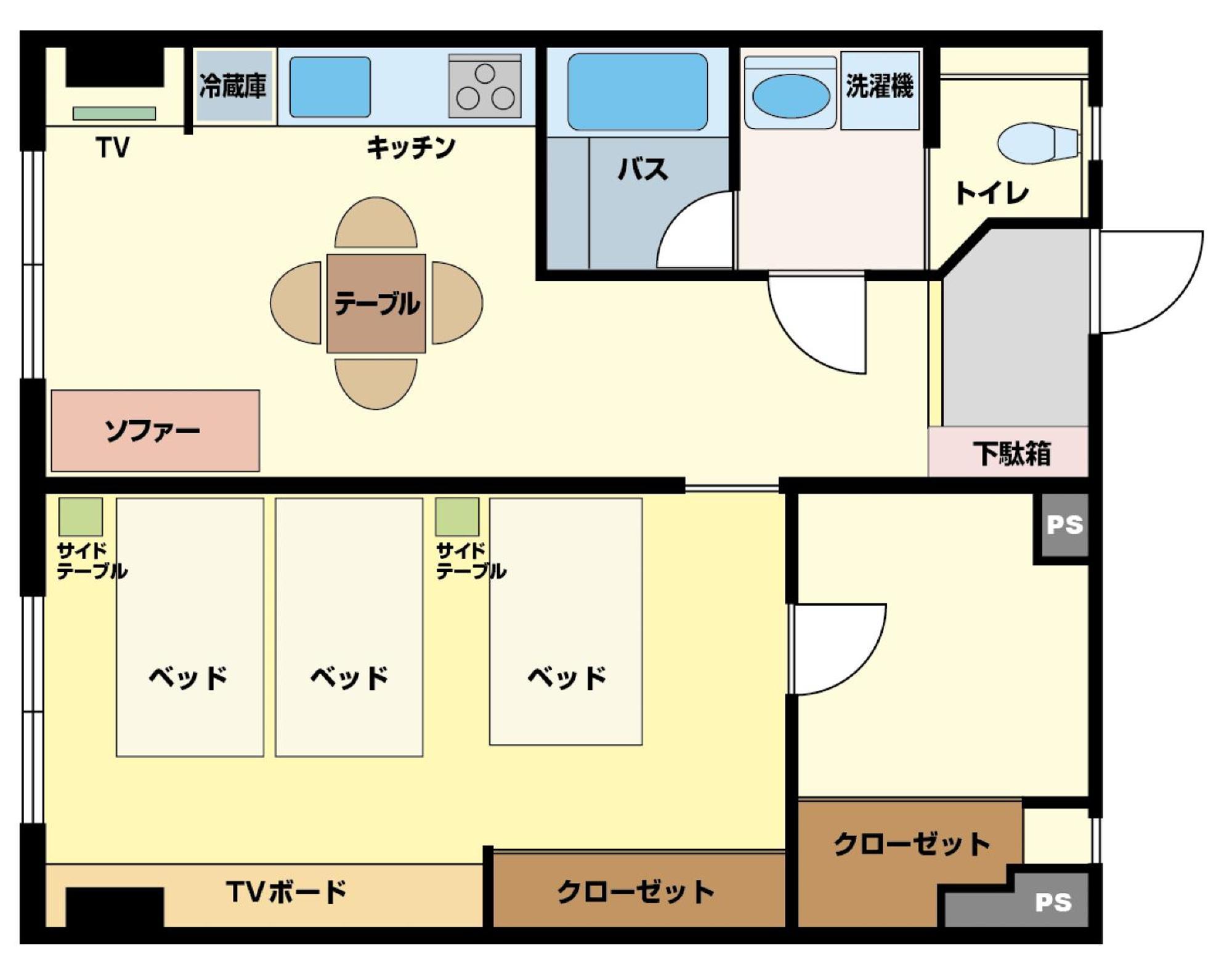 東京都Matsui Buildingアパートメント 部屋 写真